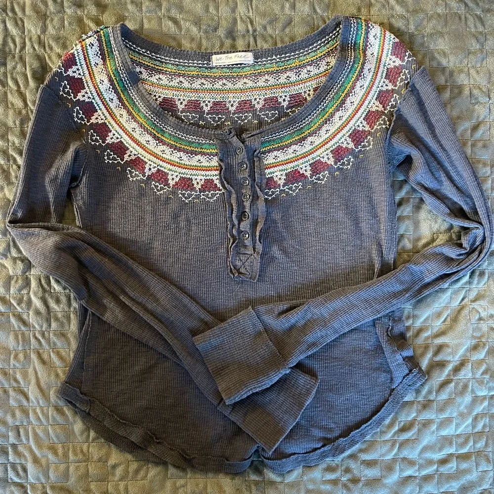 Navy Free People Long sleeve cozy